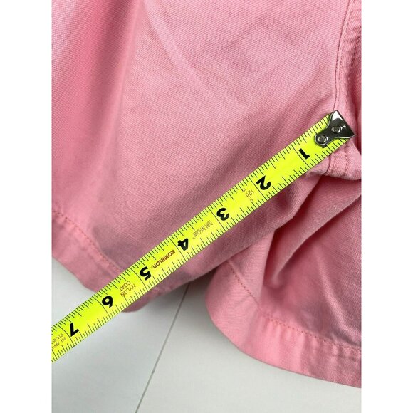 Talbots Shorts Women's Size 16P Petite Pink Cotton Linen Stretch Zip Pockets - Picture 6 of 8